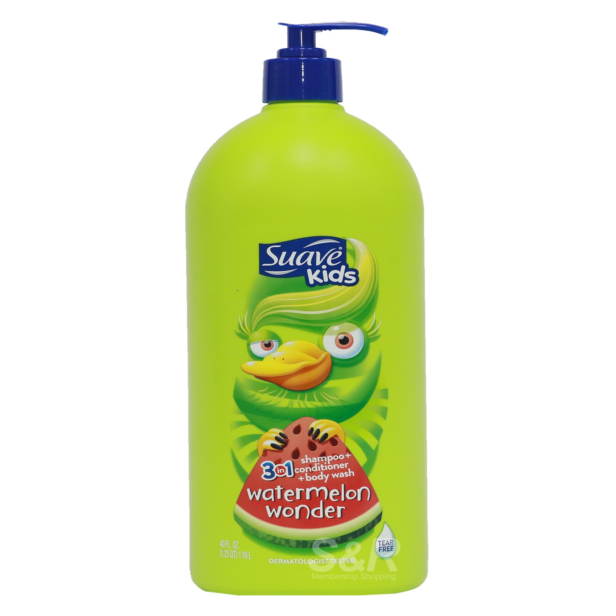 Suave Kids 3-in-1 Watermelon Wonder Shampoo + Conditioner + Body Wash 1.18L